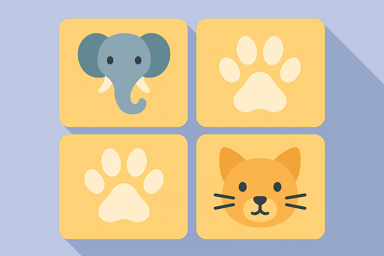 동물 짝 맞추기